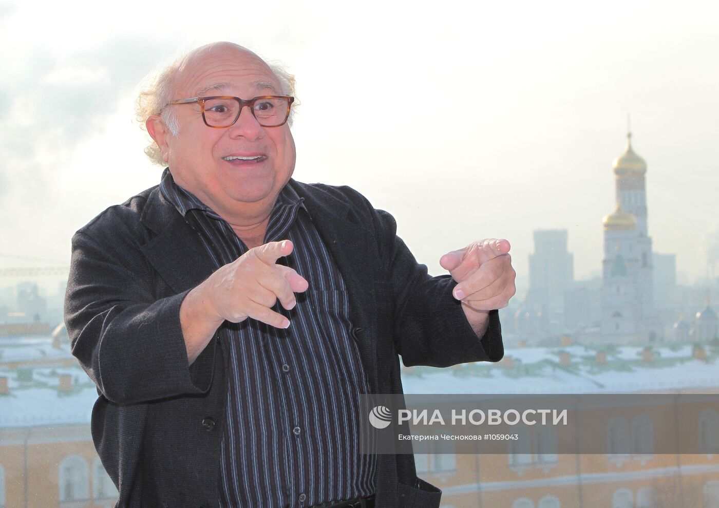 Дэнни де Вито на фотосессии в Москве