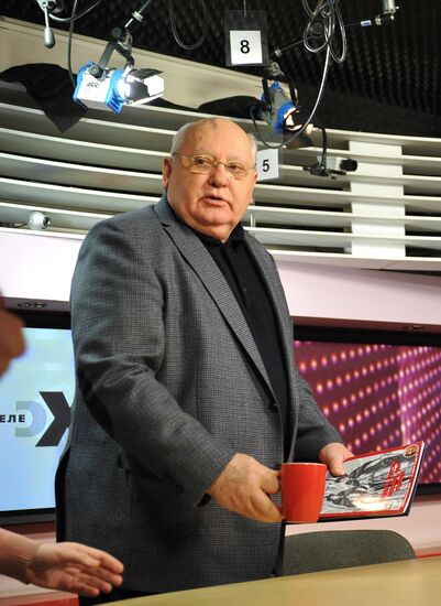 Михаил Горбачев выступил в эфире радиостанции "Эхо Москвы"