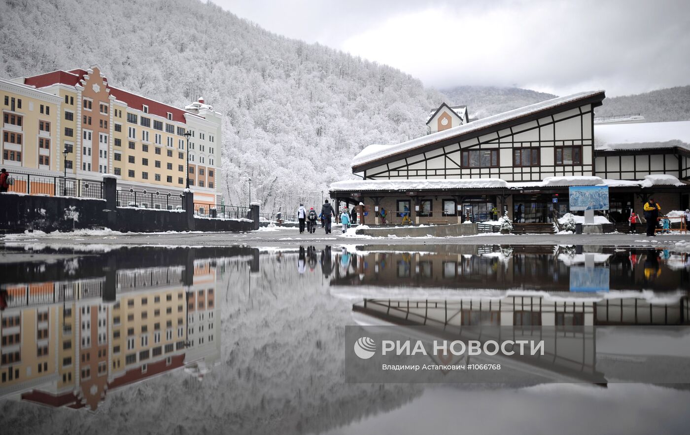 Строительство корпусов "Роза Хутор"