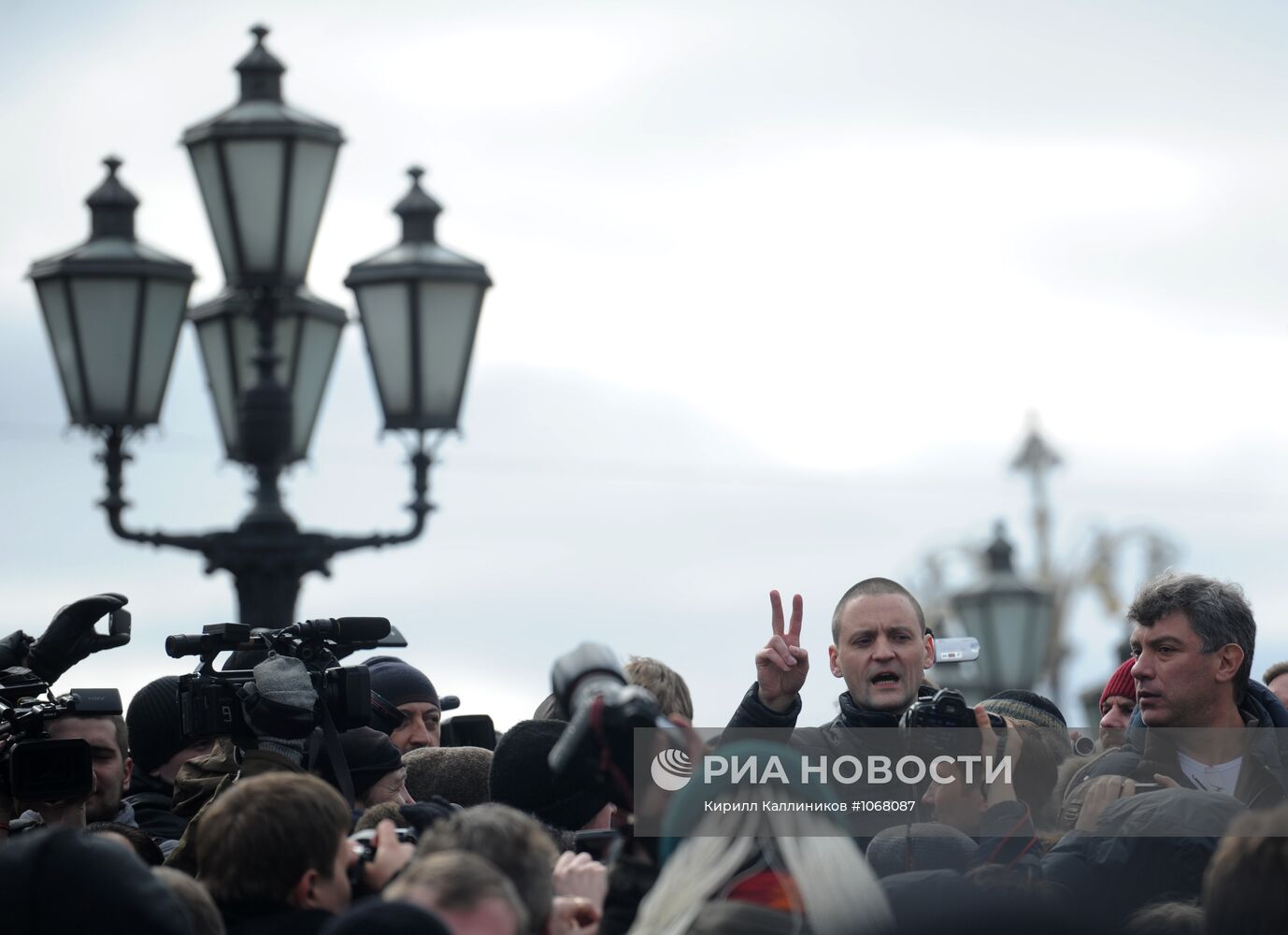 Акция оппозиции на Пушкинской площади