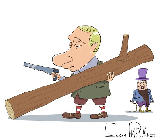 Россияне сравнивают Путина с Папой Карло