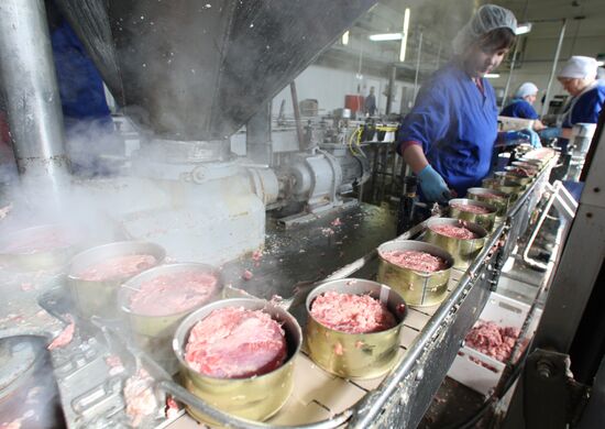 Производство мясных консервов в Калининградской области