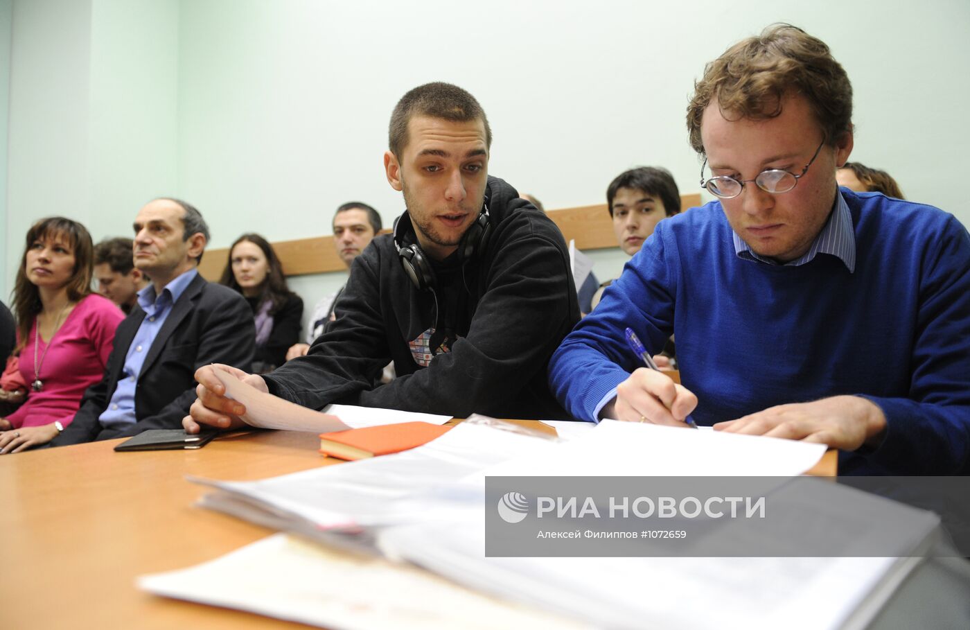 Заседание по делу журналиста "Московских новостей" П.Никулина