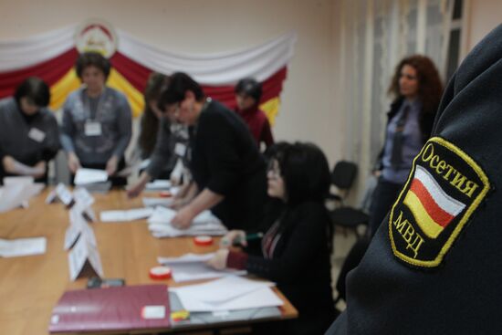 Подсчет голосов после выборов президента Южной Осетии
