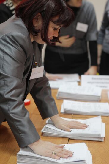 Подсчет голосов после выборов президента Южной Осетии