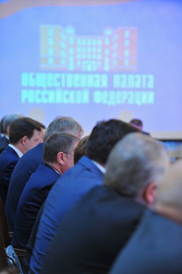 Заседание "Год работы российской полиции" в Общественной палате
