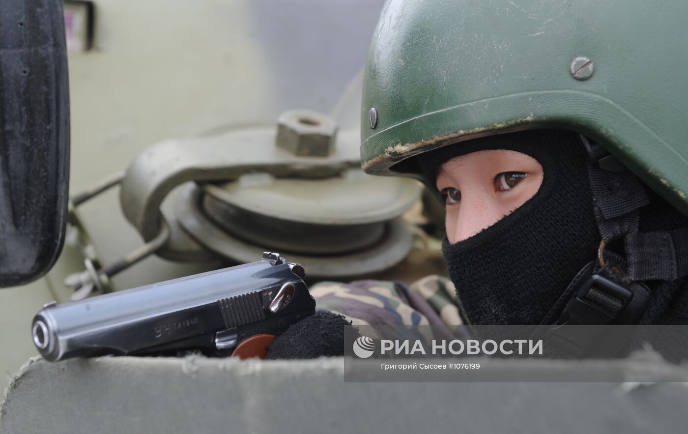 Учения антитеррористических подразделений ВВ МВД РФ