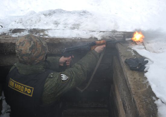 Учения антитеррористических подразделений ВВ МВД РФ