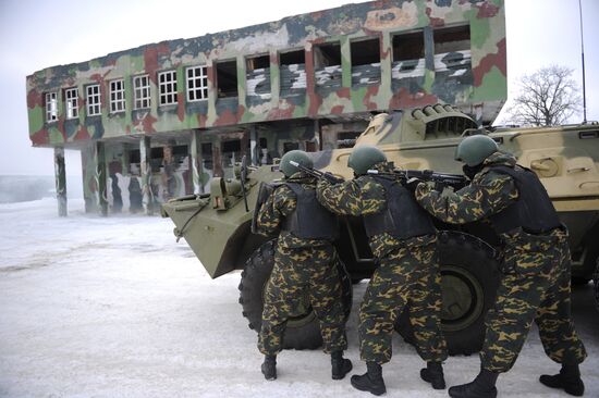 Учения антитеррористических подразделений ВВ МВД РФ