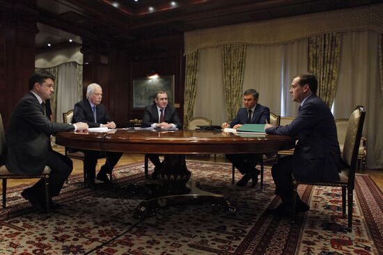 Встреча Д.Медведева с руководством ЕР