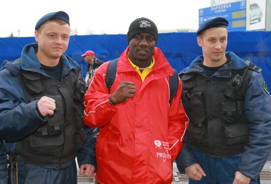 Прилет в Москву участников боксерского турнира "Звездный ринг"