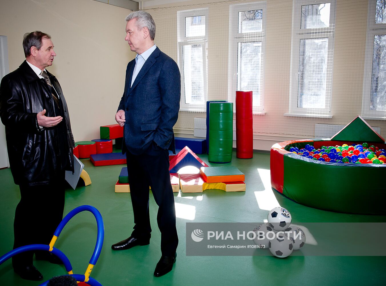 Сергей Собянин посещает детский сад №603 в САО Москвы
