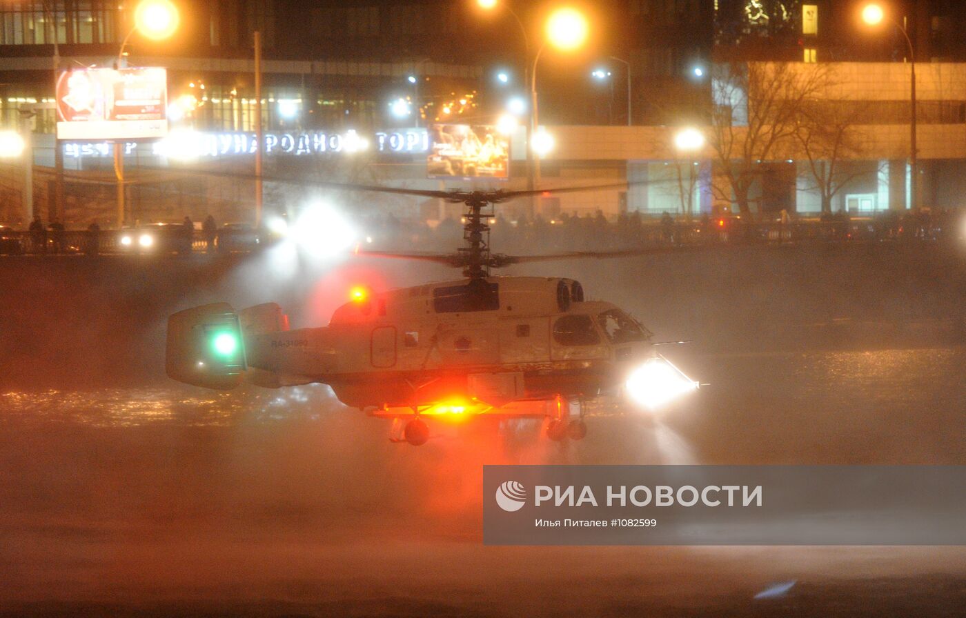 Пожар в строящейся башне центра "Москва-Сити"