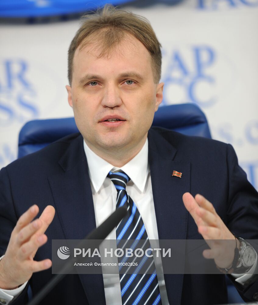 Пресс-конференция главы Приднестровья Евгения Шевчука