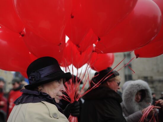 Митинг КПРФ на Пушкинской площади