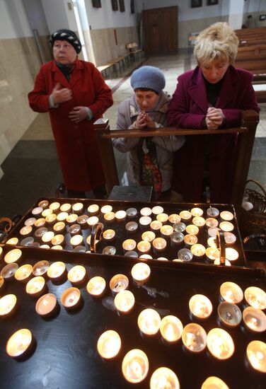 Празднование католической Пасхи в Калининграде