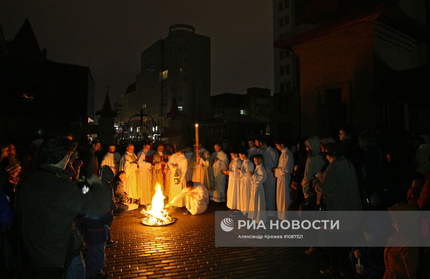 Празднование католической Пасхи в Новосибирске