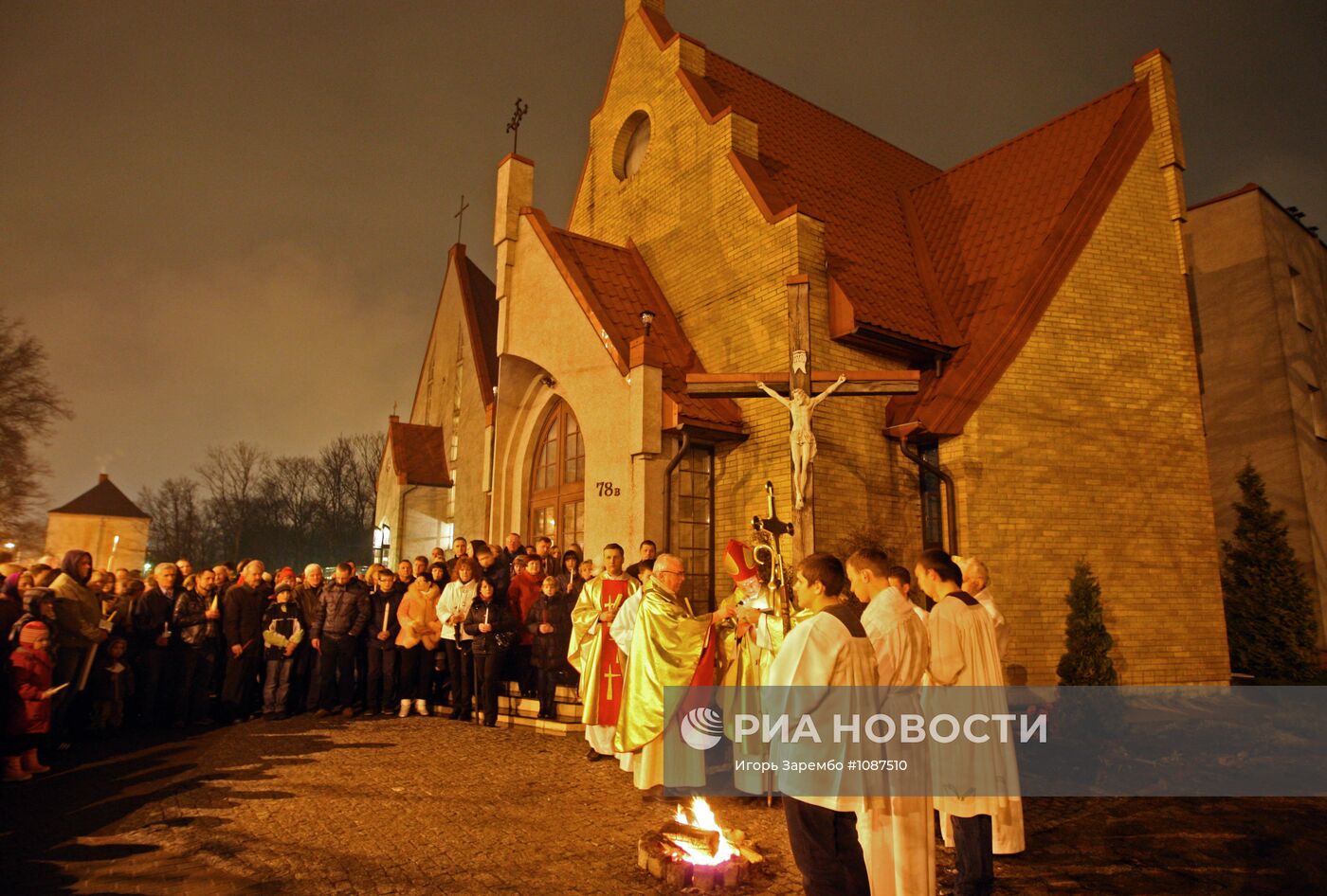 Празднование католической Пасхи в регионах России