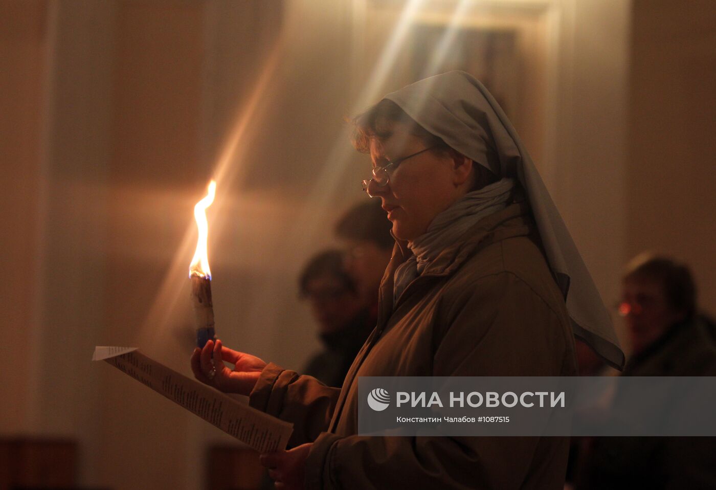 Празднование католической Пасхи в Великом Новгороде