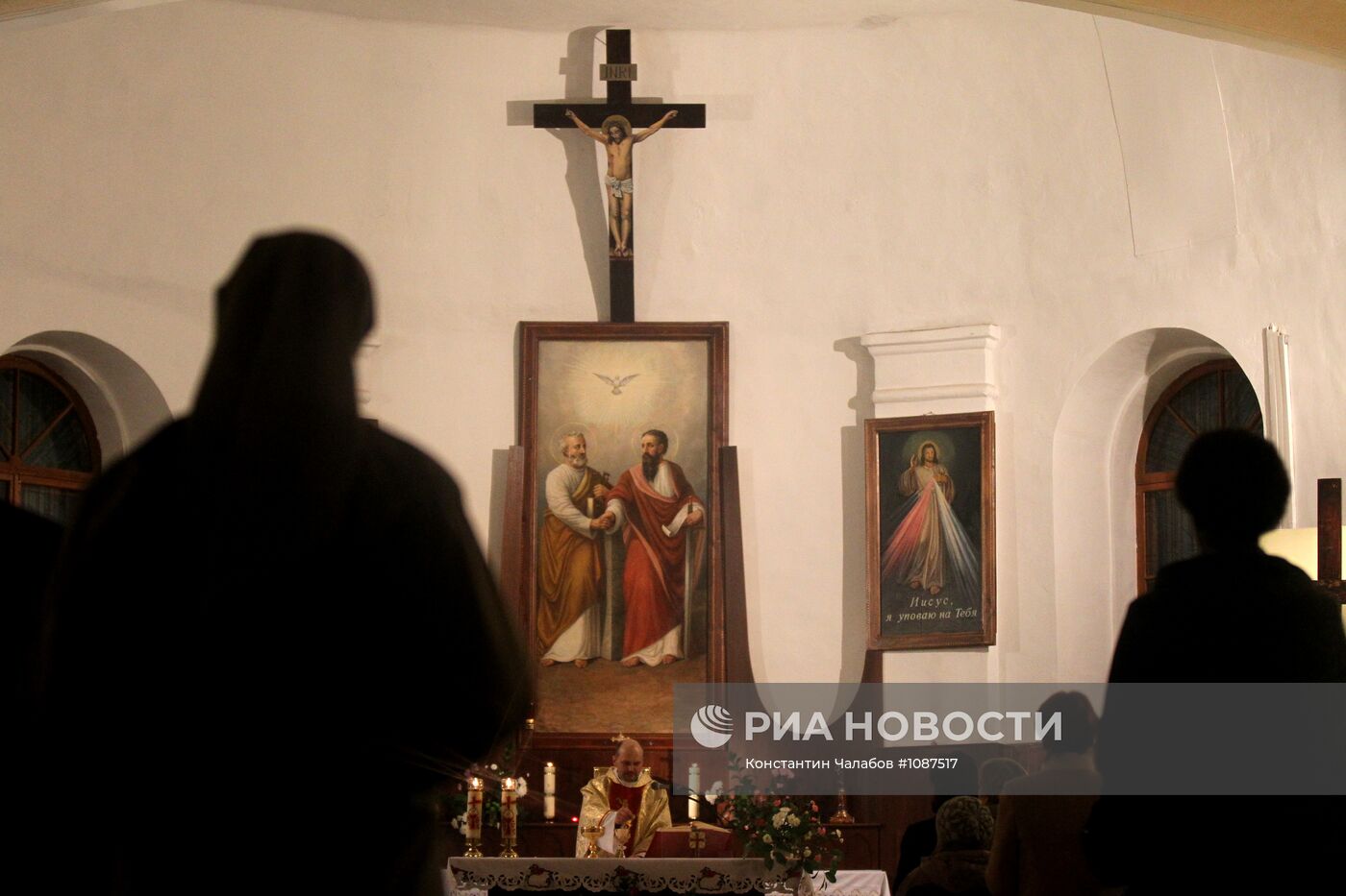 Празднование католической Пасхи в Великом Новгороде