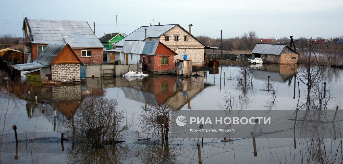 Наводнение в селе Сухая Вязовка Самарской области | РИА Новости Медиабанк