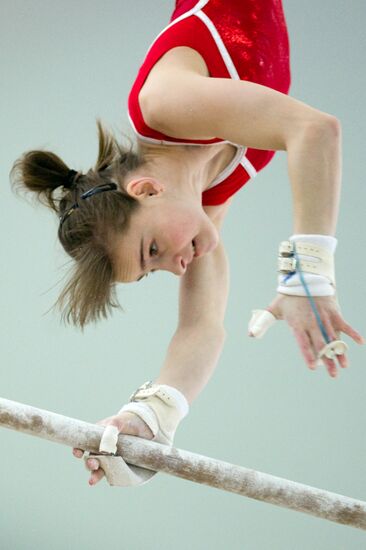 Тренировка сборной России по спортивной гимнастике