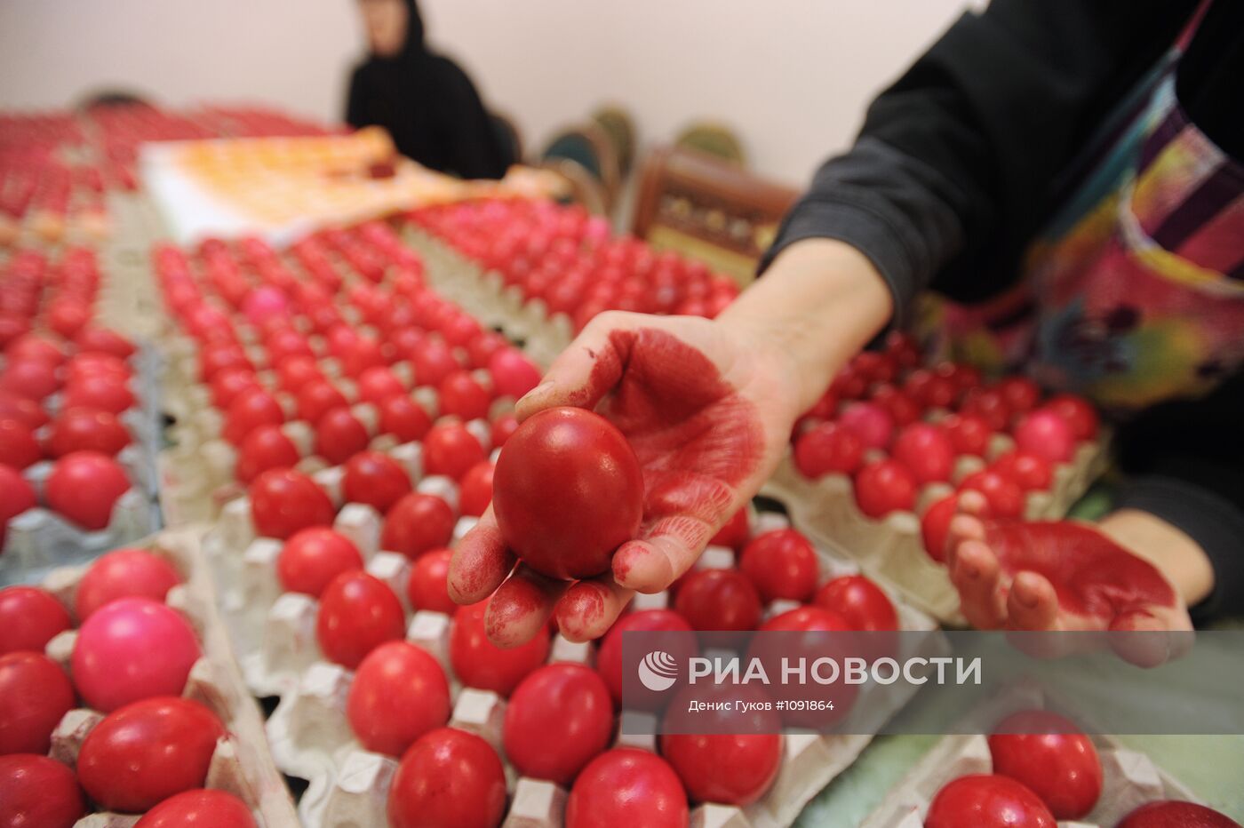 Приготовление к Пасхе в Всехсвятском женском монастыре