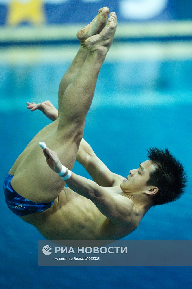 Прыжки в воду. 3-й этап мировой серии ФИНА 2012. 1-й день