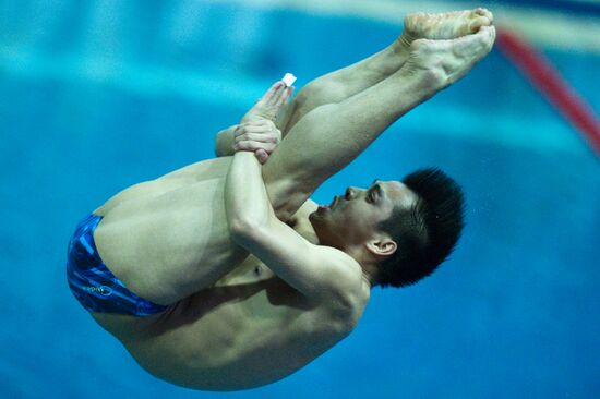 Прыжки в воду. 3-й этап мировой серии ФИНА 2012. 1-й день