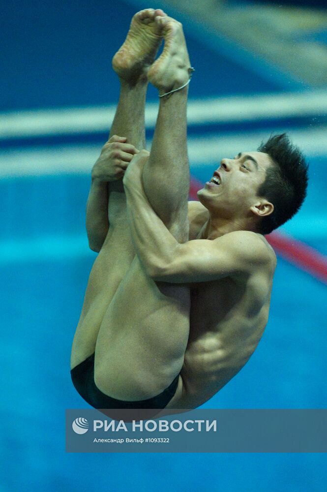 Прыжки в воду. 3-й этап мировой серии ФИНА 2012. 1-й день