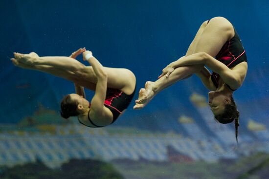 Прыжки в воду. 3-й этап мировой серии ФИНА 2012. 1-й день