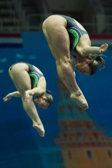 Прыжки в воду. 3-й этап мировой серии ФИНА 2012. 1-й день