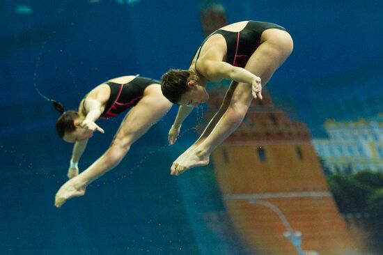 Прыжки в воду. 3-й этап мировой серии ФИНА 2012. 1-й день