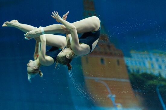 Прыжки в воду. 3-й этап мировой серии ФИНА 2012. 1-й день