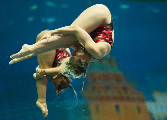 Прыжки в воду. 3-й этап мировой серии ФИНА 2012. 1-й день