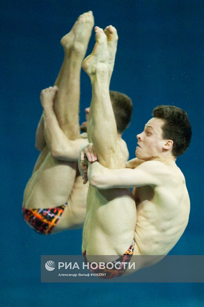 Прыжки в воду. 3-й этап мировой серии ФИНА 2012. 1-й день