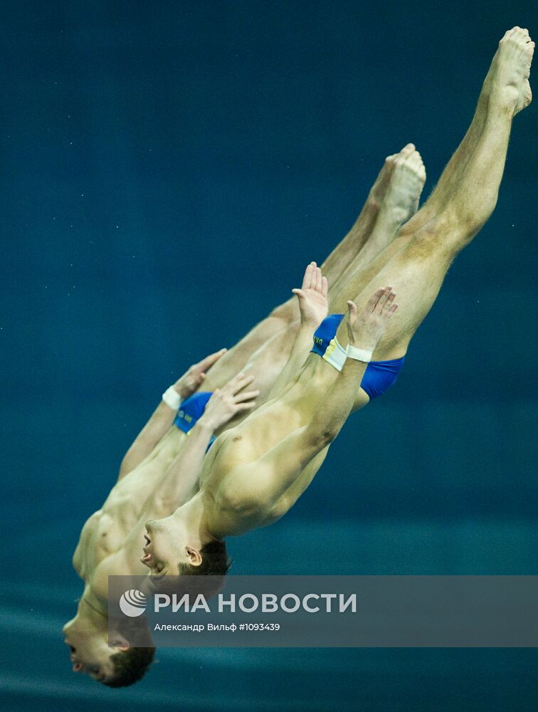 Прыжки в воду. 3-й этап мировой серии ФИНА 2012. 1-й день