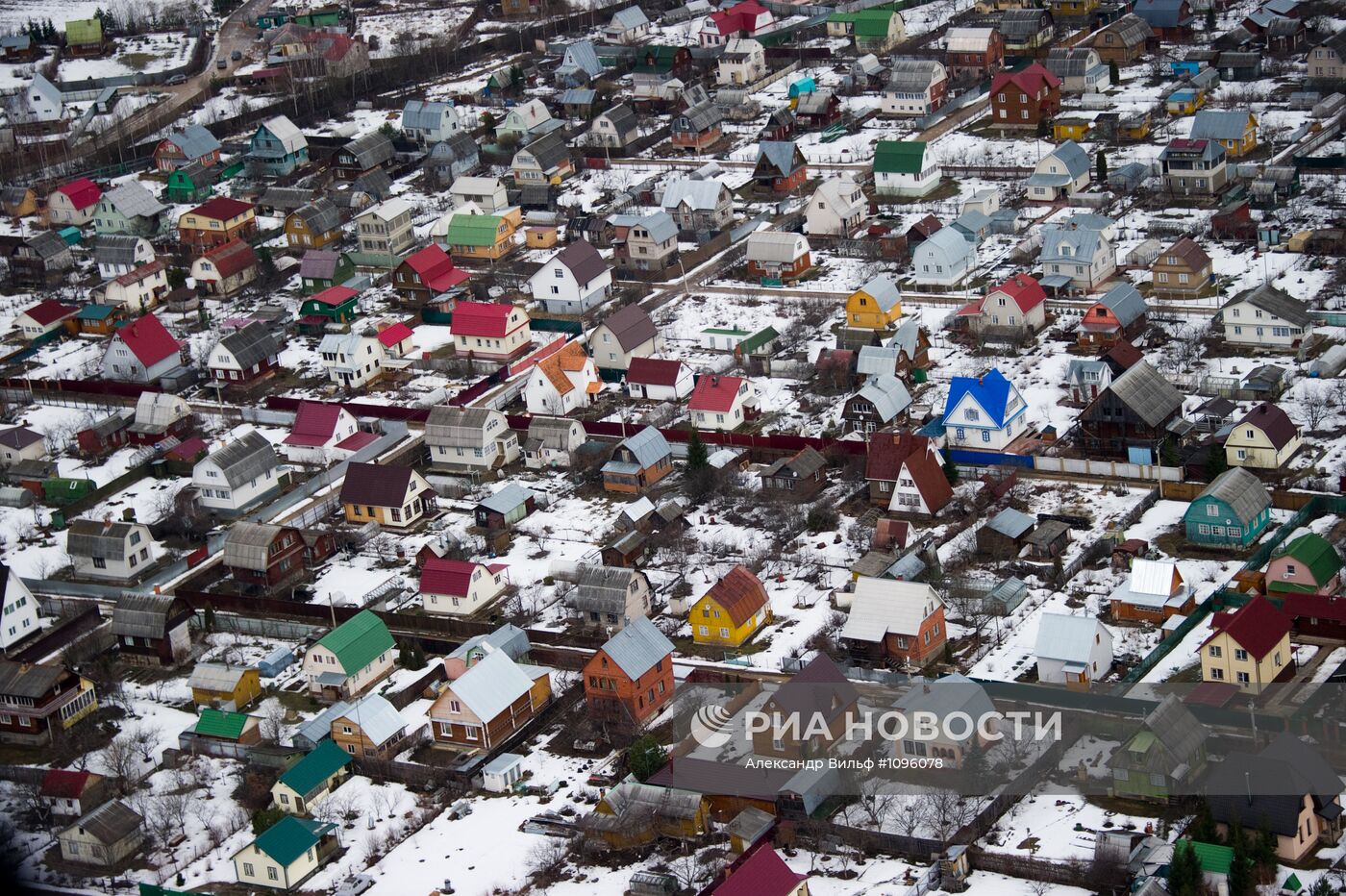 Виды Московской области с вертолета