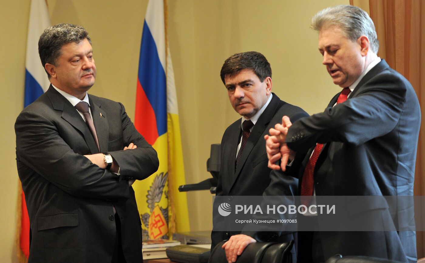 Встреча Онищенко и Порошенко в Москве
