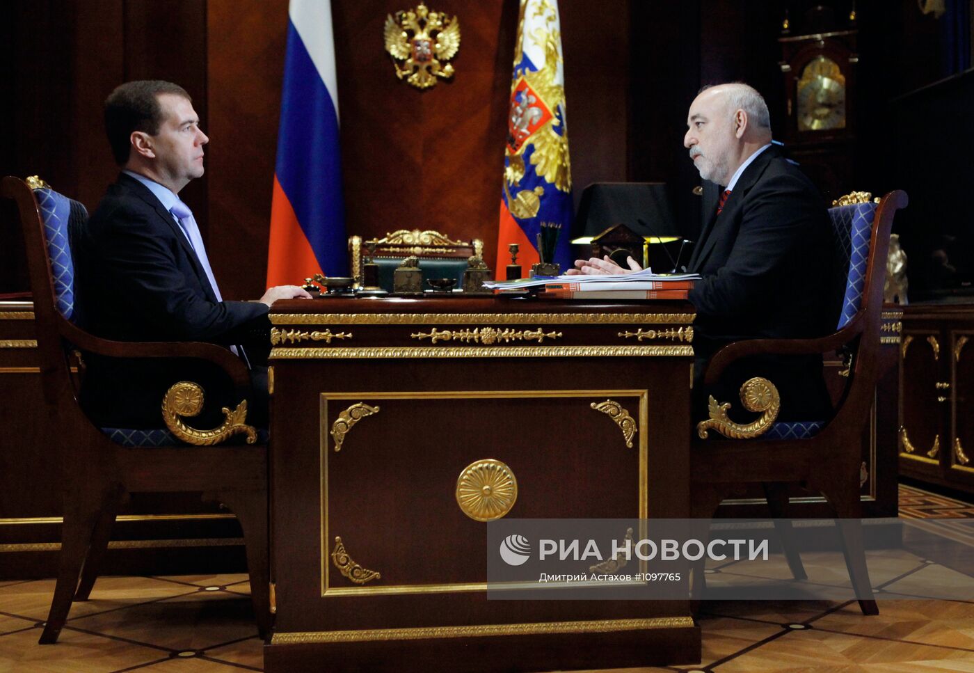 Встреча Д.Медведева и В.Вексельберга