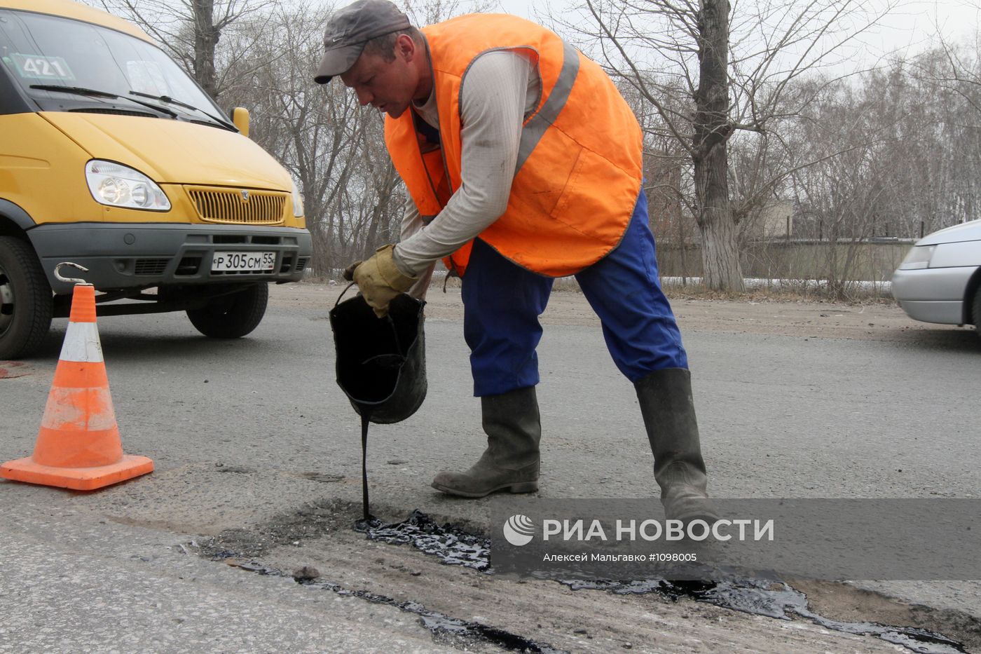 Ремонт дорог в Омске