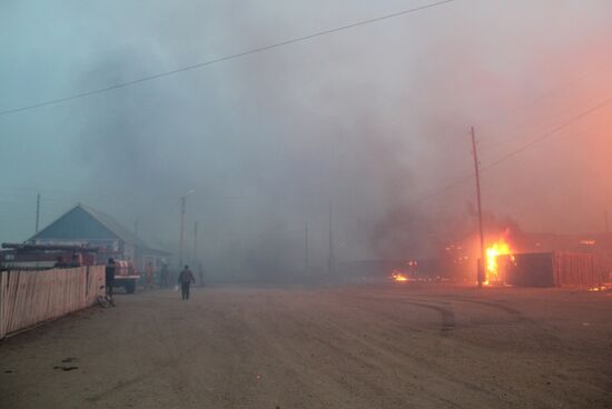 Природные пожары в Ононском районе Забайкальского края