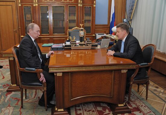 В.Путин провел встречу с А.Миллером