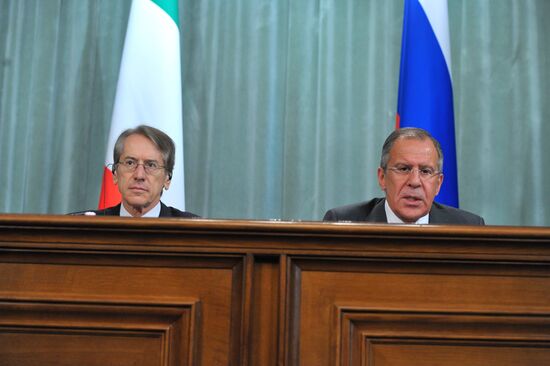 Встреча министров иностранных дел и обороны России и Италии