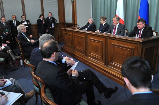 Встреча министров иностранных дел и обороны России и Италии