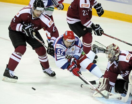 Хоккей. Европейский хоккейный вызов. Матч Латвия - Россия