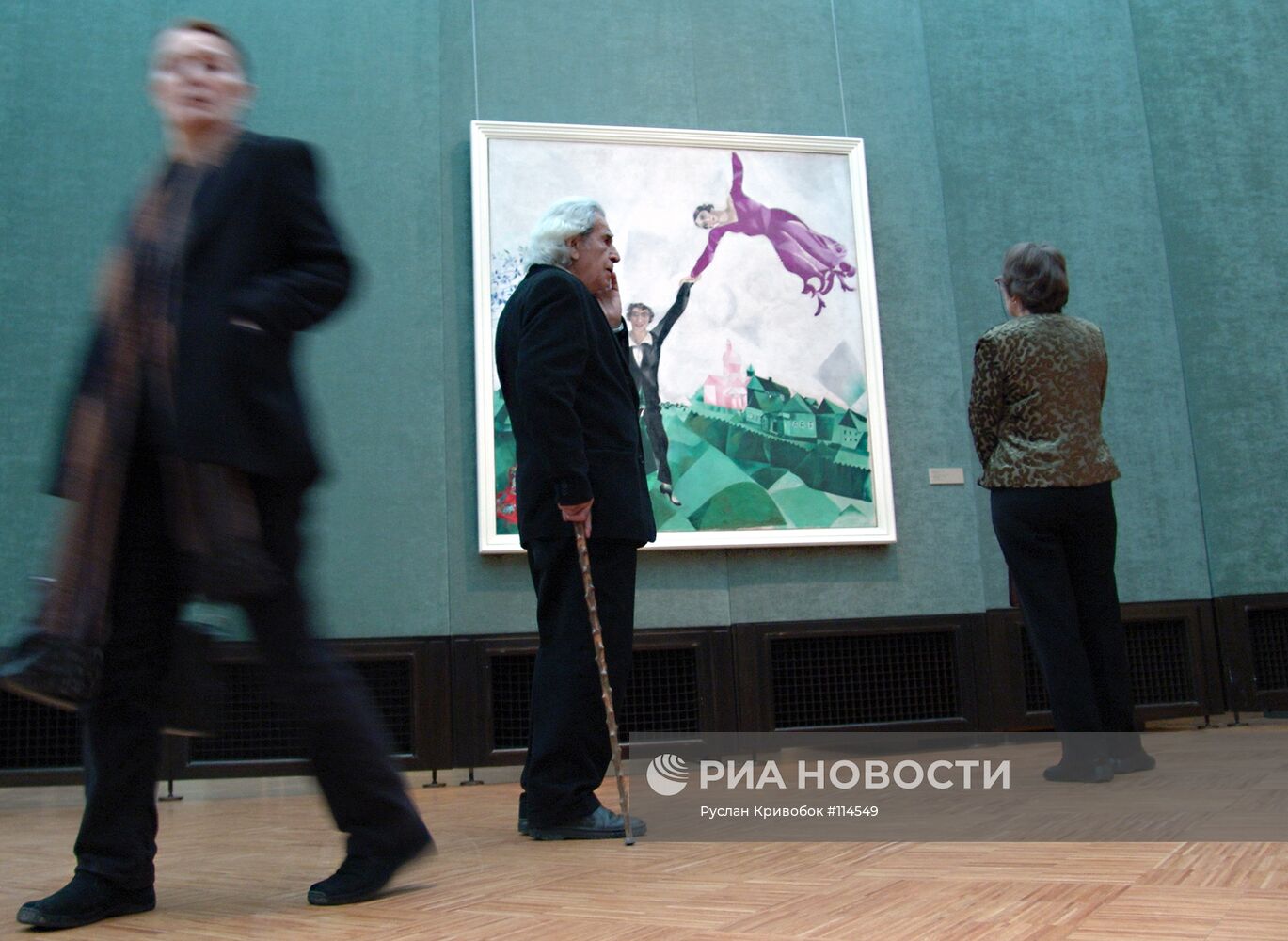 На выставке Марка Шагала в Третьяковской галерее