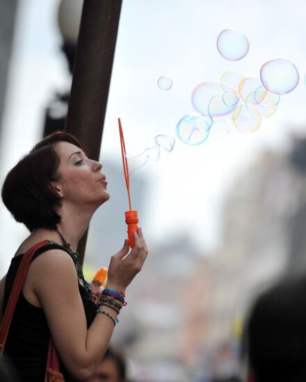 Ежегодный парад мыльных пузырей
