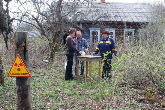 Деревня в зоне отчуждения Чернобыльской АЭС