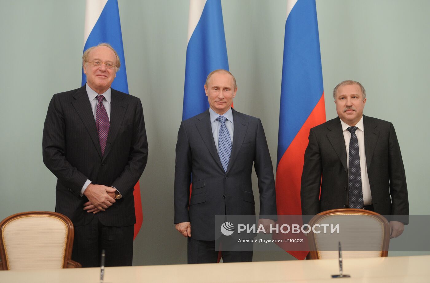 Встреча Владимира Путина с руководством компании "Эни"